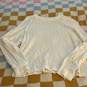 Pink Lily white lightweight sweater. Size S